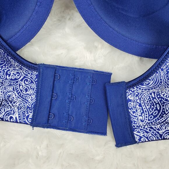 Bali Padded Underwire Bra Blue Size 36D - Picture 8 of 9